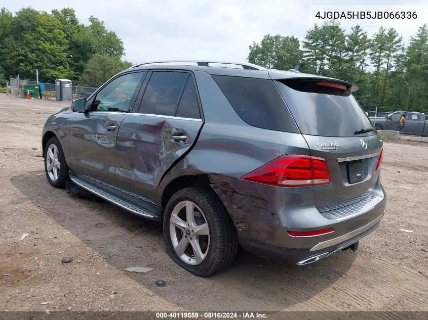 2018 Mercedes-Benz Gle 350 4Matic VIN: 4JGDA5HB5JB066336 Lot: 40119559