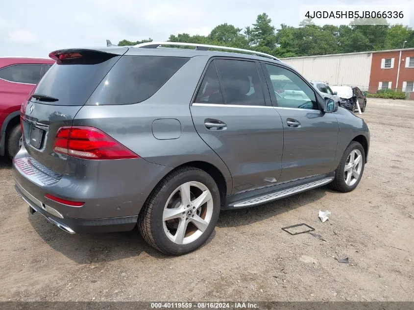 2018 Mercedes-Benz Gle 350 4Matic VIN: 4JGDA5HB5JB066336 Lot: 40119559