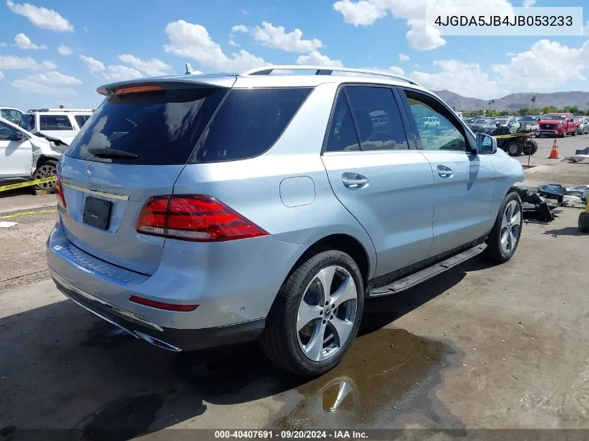 2018 Mercedes-Benz Gle 350 VIN: 4JGDA5JB4JB053233 Lot: 40407691