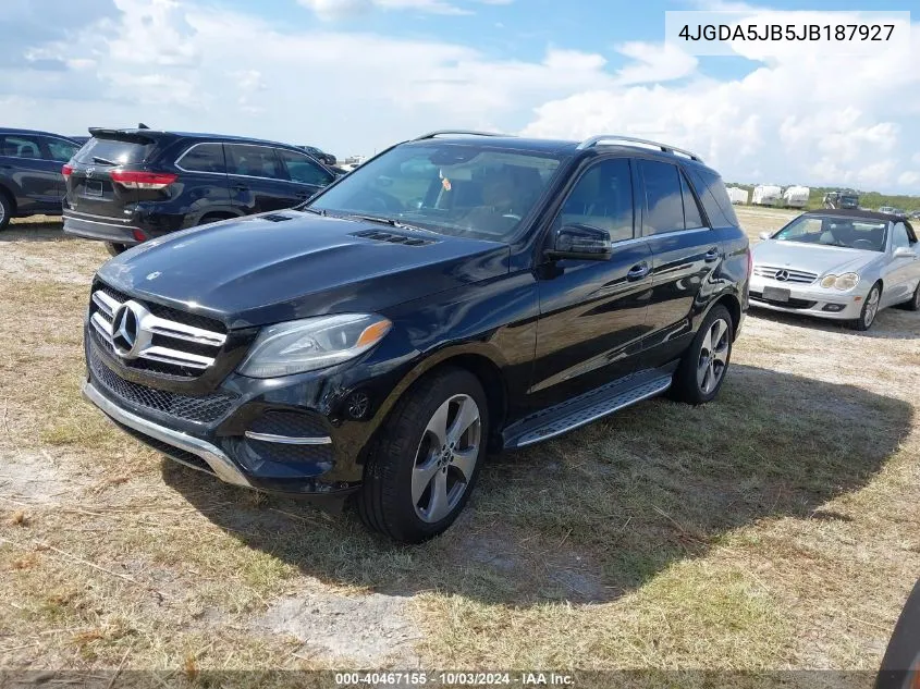 4JGDA5JB5JB187927 2018 Mercedes-Benz Gle 350