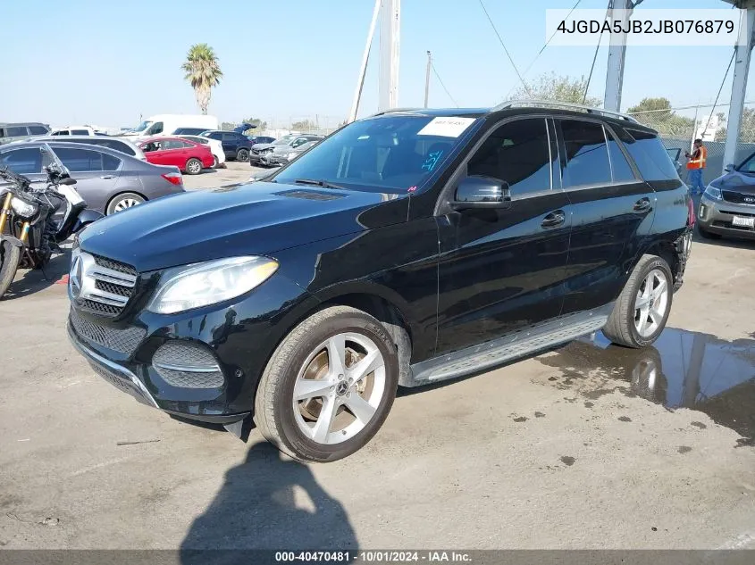 2018 Mercedes-Benz Gle 350 350 VIN: 4JGDA5JB2JB076879 Lot: 40470481