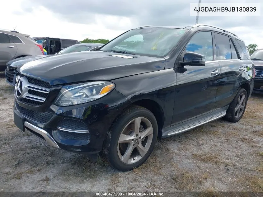 2018 Mercedes-Benz Gle 350 4Matic VIN: 4JGDA5HB9JB180839 Lot: 40477299