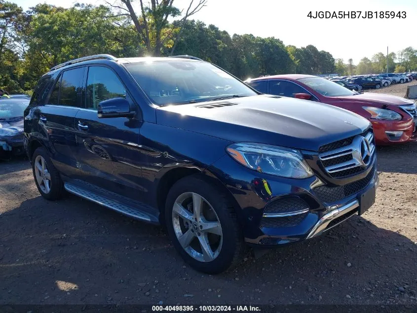 2018 Mercedes-Benz Gle 350 4Matic VIN: 4JGDA5HB7JB185943 Lot: 40498395