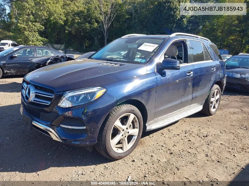 2018 Mercedes-Benz Gle 350 4Matic VIN: 4JGDA5HB7JB185943 Lot: 40498395