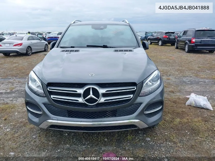 2018 Mercedes-Benz Gle 350 VIN: 4JGDA5JB4JB041888 Lot: 40515417