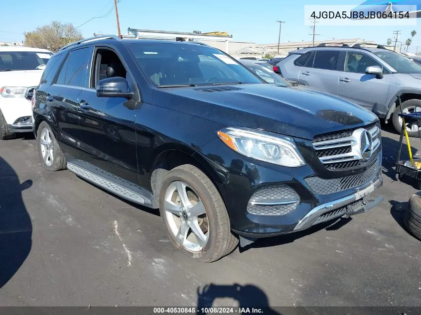 2018 Mercedes-Benz Gle 350 VIN: 4JGDA5JB8JB064154 Lot: 40530845