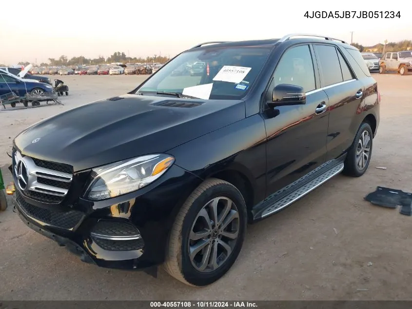 2018 Mercedes-Benz Gle 350 VIN: 4JGDA5JB7JB051234 Lot: 40557108