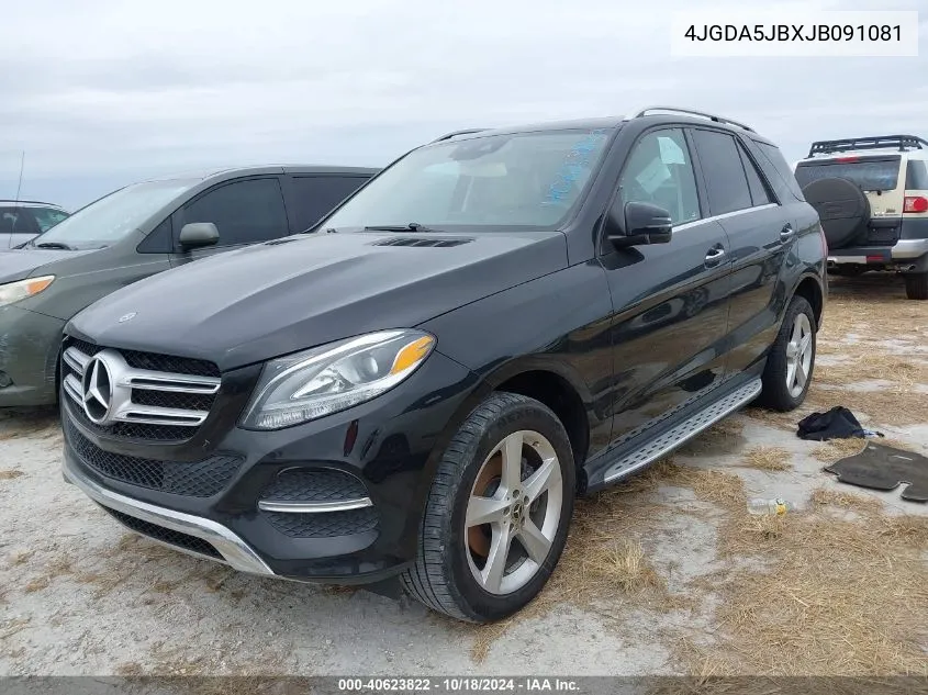 2018 Mercedes-Benz Gle 350 VIN: 4JGDA5JBXJB091081 Lot: 40623822