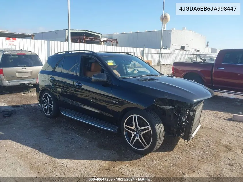 2018 Mercedes-Benz Amg Gle 43 4Matic VIN: 4JGDA6EB6JA998447 Lot: 40647289