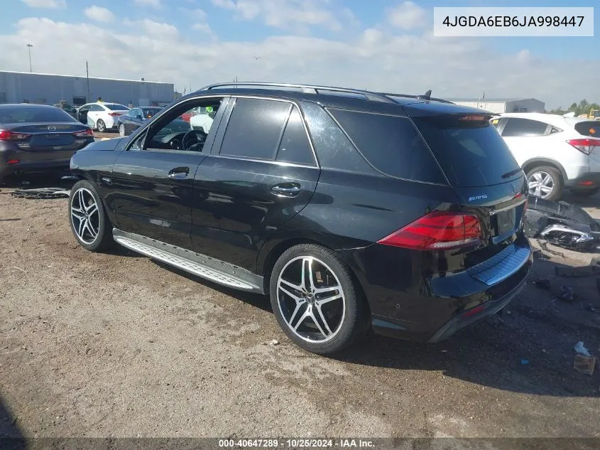 2018 Mercedes-Benz Amg Gle 43 4Matic VIN: 4JGDA6EB6JA998447 Lot: 40647289