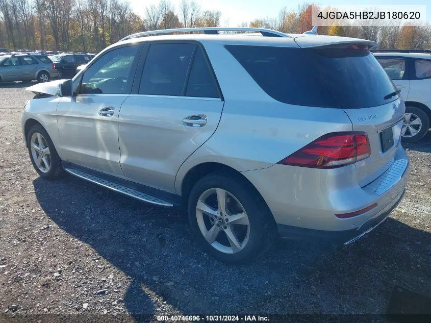 2018 Mercedes-Benz Gle 350 4Matic VIN: 4JGDA5HB2JB180620 Lot: 40746696