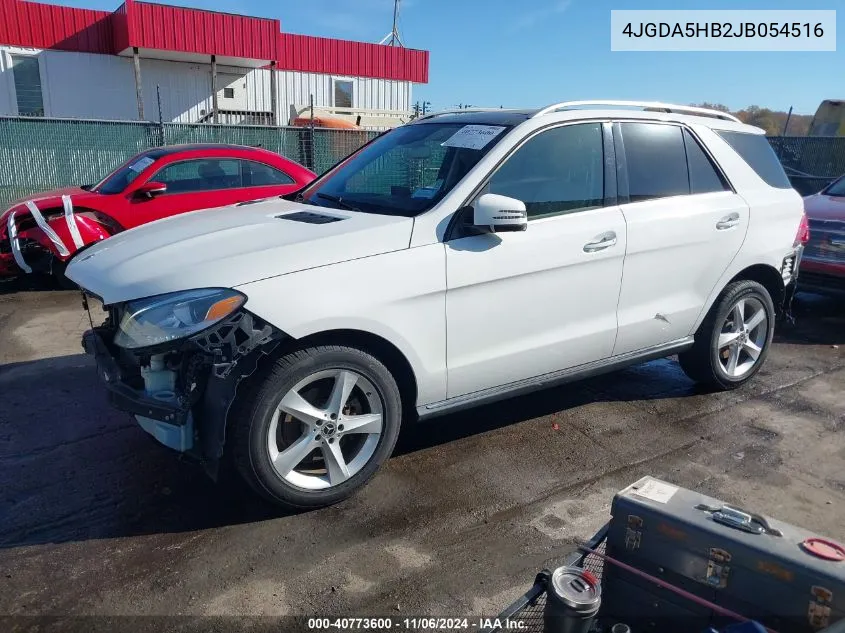 2018 Mercedes-Benz Gle 350 4Matic VIN: 4JGDA5HB2JB054516 Lot: 40773600