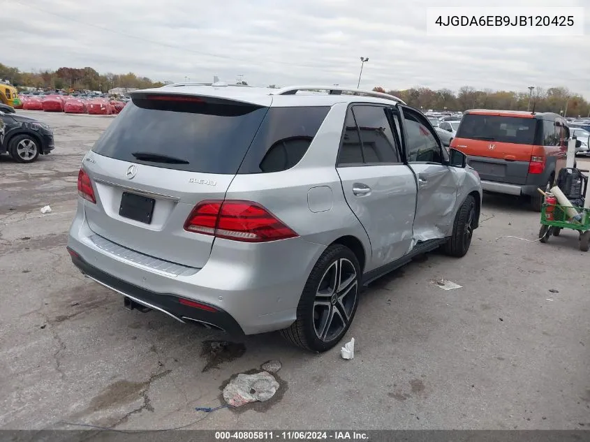 2018 Mercedes-Benz Amg Gle 43 4Matic VIN: 4JGDA6EB9JB120425 Lot: 40805811