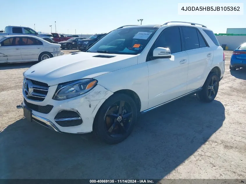 2018 Mercedes-Benz Gle 350 4Matic VIN: 4JGDA5HB5JB105362 Lot: 40869135