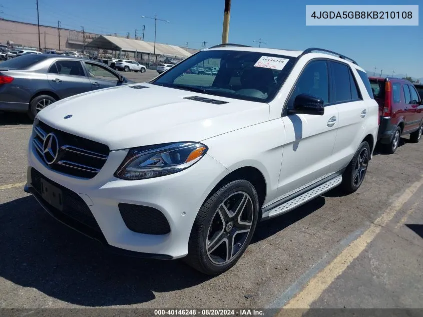 2019 Mercedes-Benz Gle 400 4Matic VIN: 4JGDA5GB8KB210108 Lot: 40146248