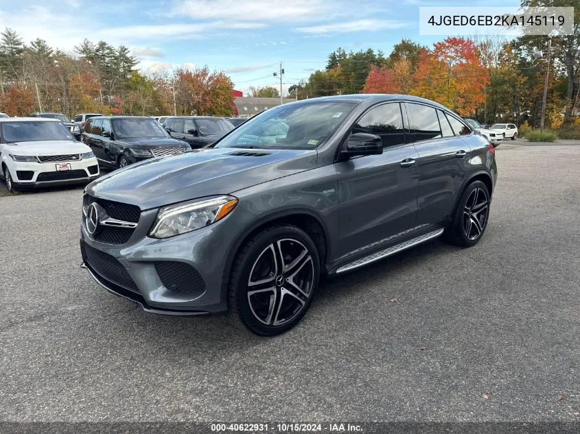 2019 Mercedes-Benz Amg Gle 43 Coupe 4Matic VIN: 4JGED6EB2KA145119 Lot: 40622931