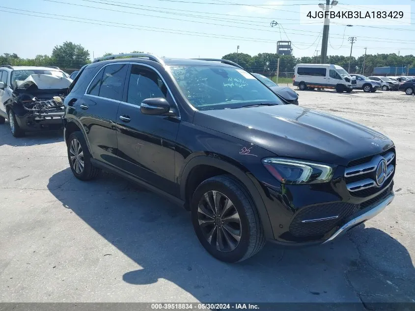 2020 Mercedes-Benz Gle 350 4Matic VIN: 4JGFB4KB3LA183429 Lot: 39518834