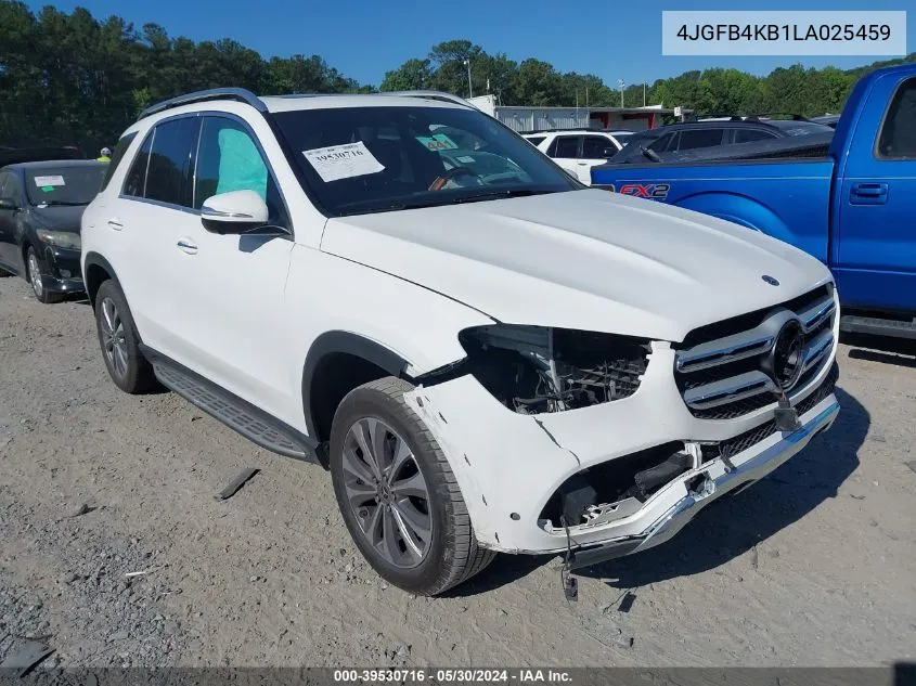 2020 Mercedes-Benz Gle 350 4Matic VIN: 4JGFB4KB1LA025459 Lot: 40531595