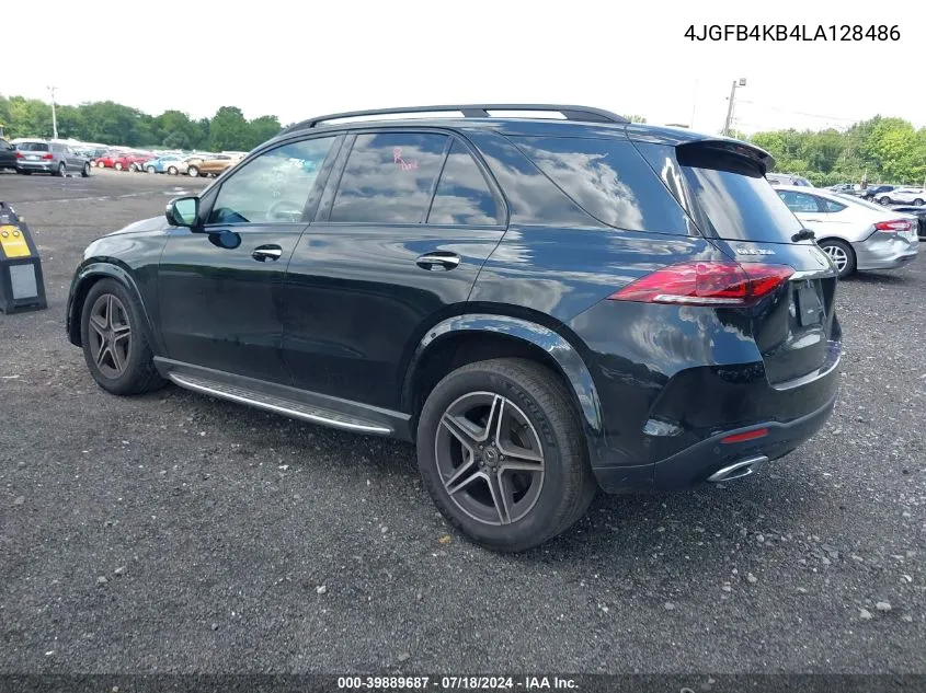 2020 Mercedes-Benz Gle 350 4Matic VIN: 4JGFB4KB4LA128486 Lot: 39889687