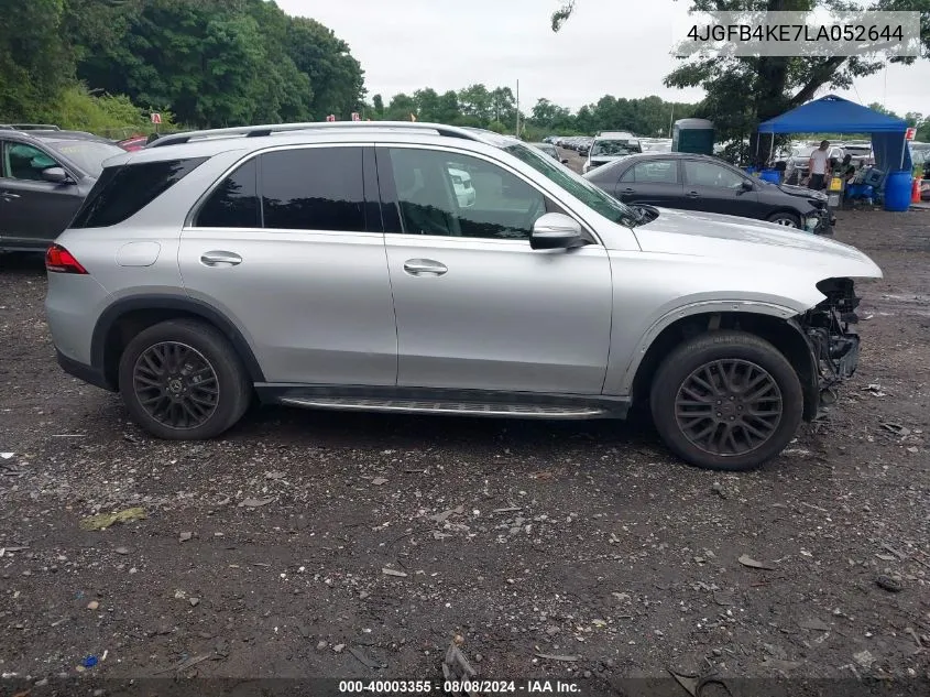 2020 Mercedes-Benz Gle 350 4Matic VIN: 4JGFB4KE7LA052644 Lot: 40003355