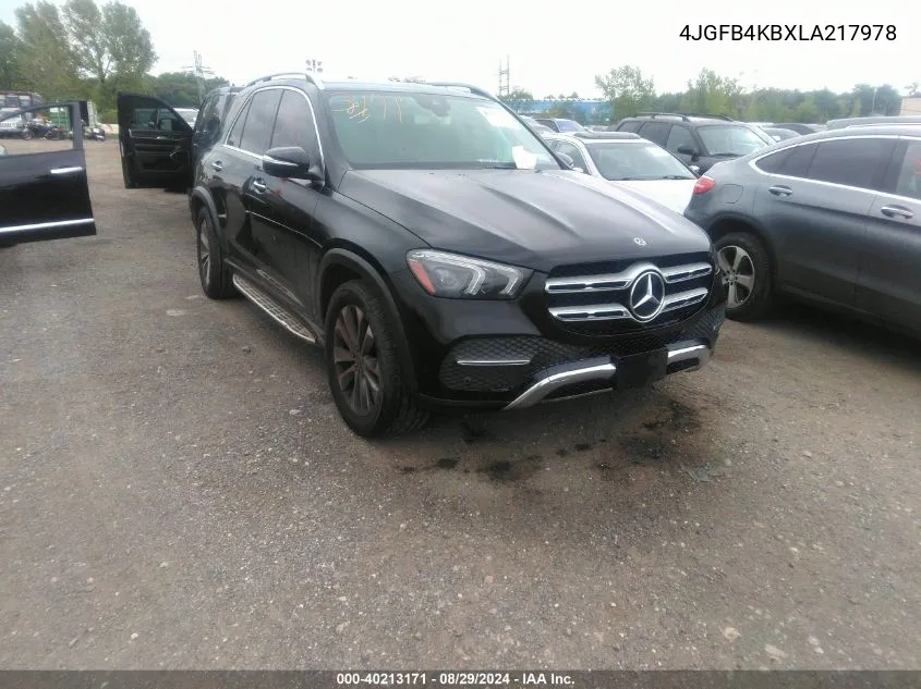 2020 Mercedes-Benz Gle 350 4Matic VIN: 4JGFB4KBXLA217978 Lot: 40213171