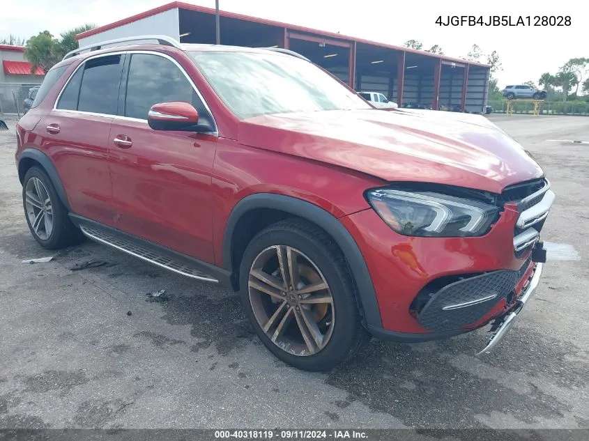 2020 Mercedes-Benz Gle 350 VIN: 4JGFB4JB5LA128028 Lot: 40318119