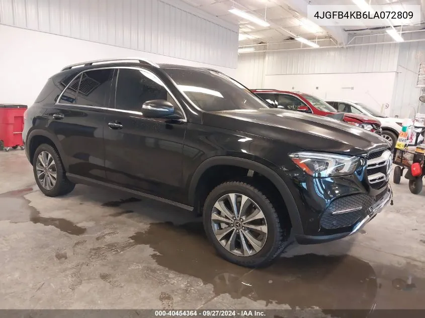 2020 Mercedes-Benz Gle 350 4Matic VIN: 4JGFB4KB6LA072809 Lot: 40454364