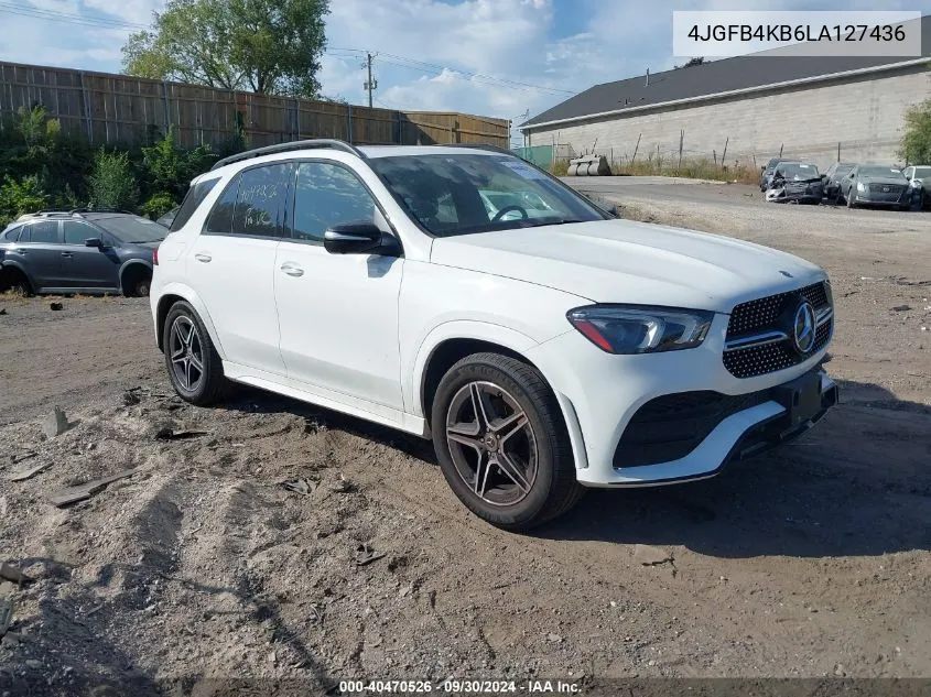 2020 Mercedes-Benz Gle 350 4Matic VIN: 4JGFB4KB6LA127436 Lot: 40470526