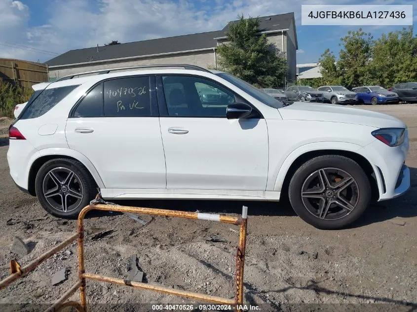 2020 Mercedes-Benz Gle 350 4Matic VIN: 4JGFB4KB6LA127436 Lot: 40470526