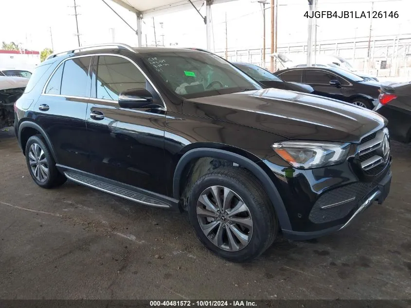 2020 Mercedes-Benz Gle 350 VIN: 4JGFB4JB1LA126146 Lot: 40481572