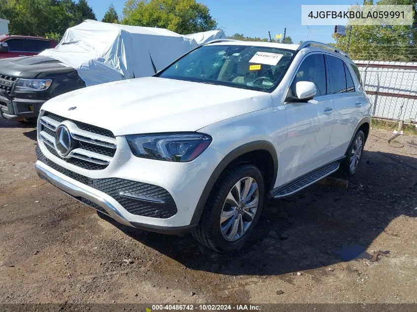 2020 Mercedes-Benz Gle 350 4Matic VIN: 4JGFB4KB0LA059991 Lot: 40486742