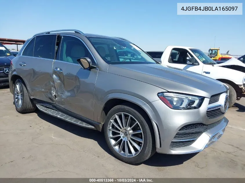 2020 Mercedes-Benz Gle 350 VIN: 4JGFB4JB0LA165097 Lot: 40513366