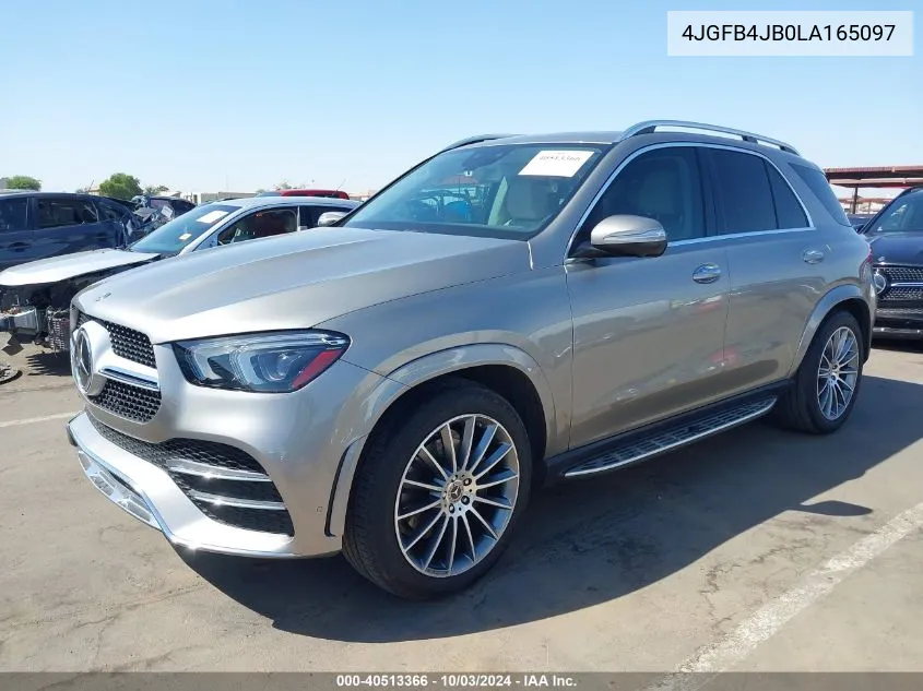 2020 Mercedes-Benz Gle 350 VIN: 4JGFB4JB0LA165097 Lot: 40513366