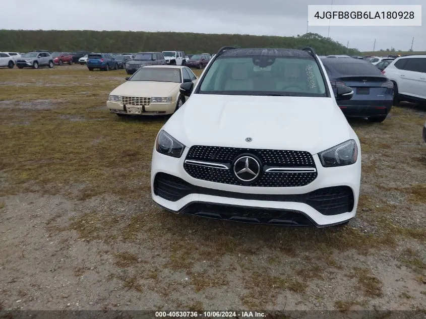 2020 Mercedes-Benz Gle 580 4Matic VIN: 4JGFB8GB6LA180928 Lot: 40530736