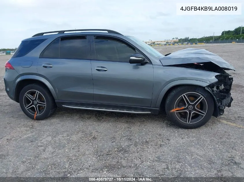 2020 Mercedes-Benz Gle 350 4Matic VIN: 4JGFB4KB9LA008019 Lot: 40579727