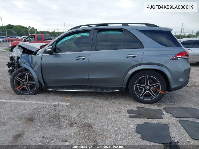 2020 Mercedes-Benz Gle 350 4Matic VIN: 4JGFB4KB9LA008019 Lot: 40579727