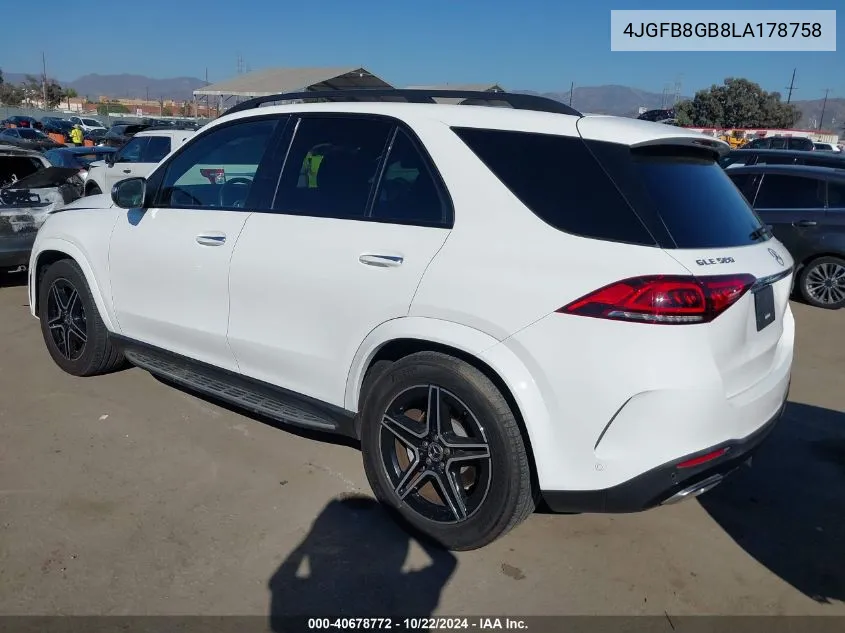 2020 Mercedes-Benz Gle 580 4Matic VIN: 4JGFB8GB8LA178758 Lot: 40678772