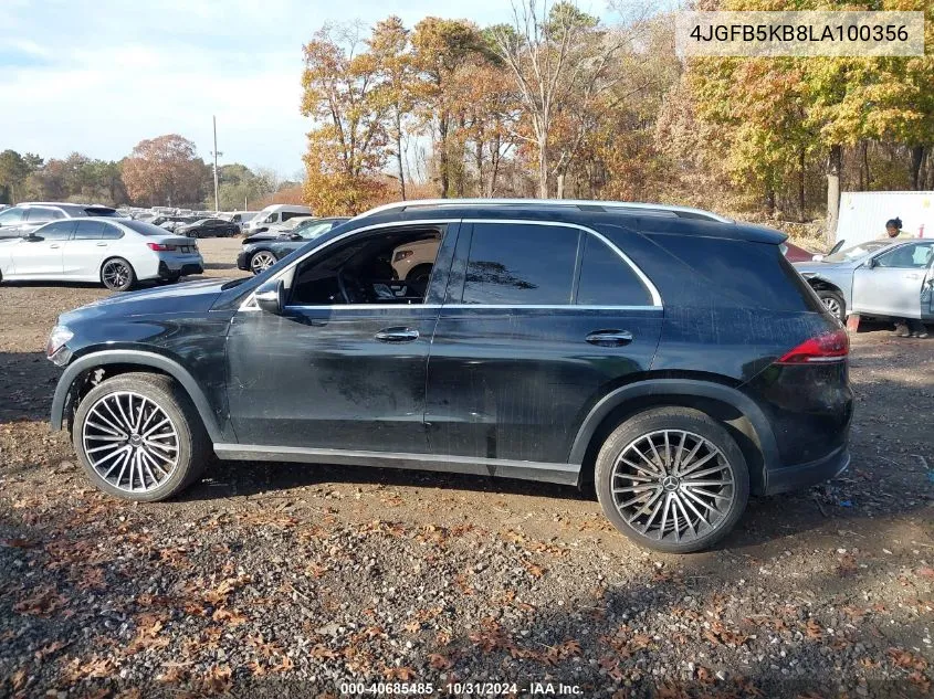 2020 Mercedes-Benz Gle 450 4Matic VIN: 4JGFB5KB8LA100356 Lot: 40685485