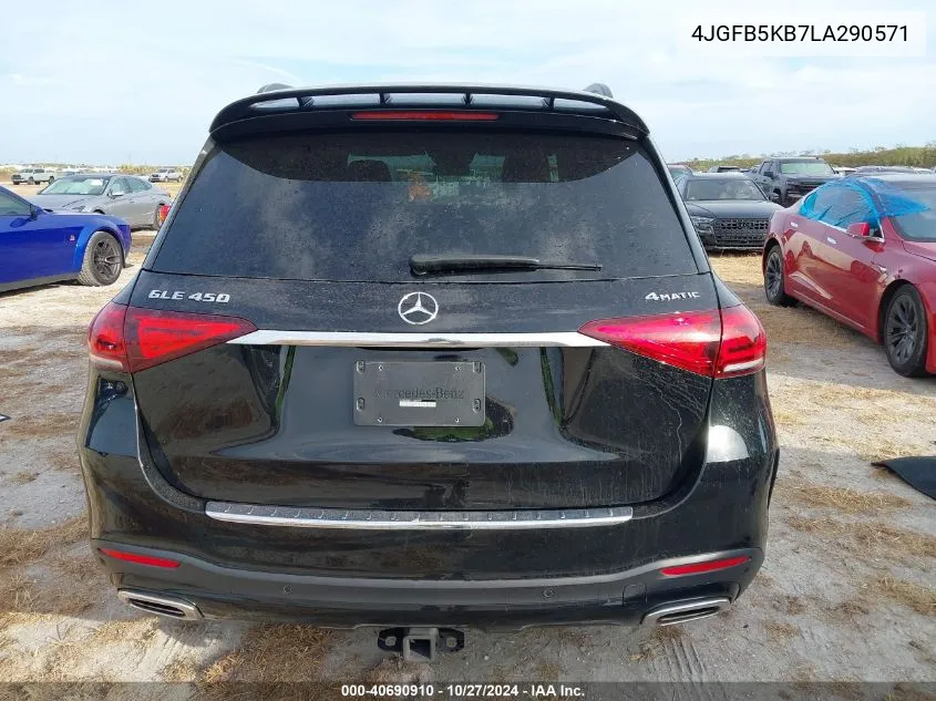 2020 Mercedes-Benz Gle 450 4Matic VIN: 4JGFB5KB7LA290571 Lot: 40690910