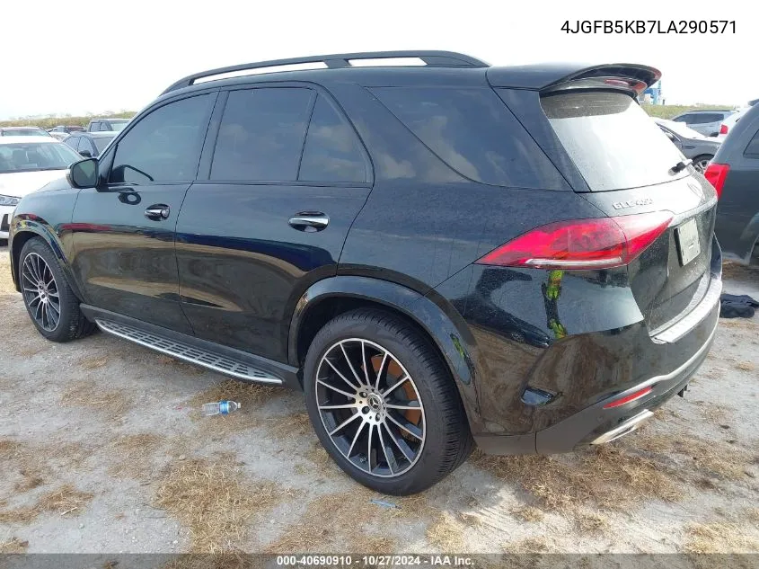 2020 Mercedes-Benz Gle 450 4Matic VIN: 4JGFB5KB7LA290571 Lot: 40690910