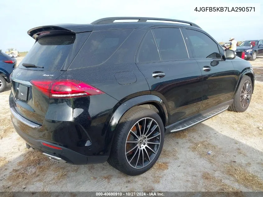 2020 Mercedes-Benz Gle 450 4Matic VIN: 4JGFB5KB7LA290571 Lot: 40690910