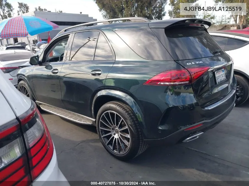 2020 Mercedes-Benz Gle 350 VIN: 4JGFB4JB9LA125519 Lot: 40727075