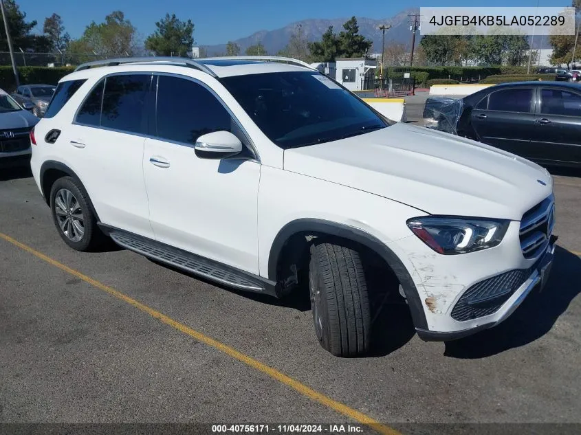 2020 Mercedes-Benz Gle 350 4Matic VIN: 4JGFB4KB5LA052289 Lot: 40756171