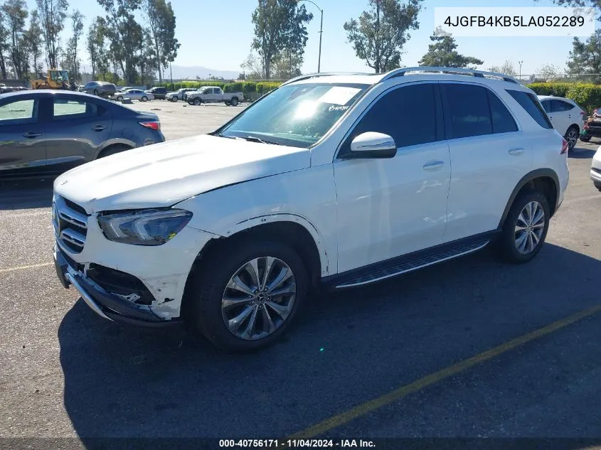 2020 Mercedes-Benz Gle 350 4Matic VIN: 4JGFB4KB5LA052289 Lot: 40756171