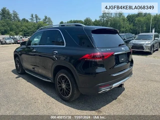 2020 Mercedes-Benz Gle 350 4Matic VIN: 4JGFB4KE8LA068349 Lot: 40815738