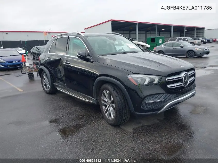 2020 Mercedes-Benz Gle 350 4Matic VIN: 4JGFB4KE7LA011785 Lot: 40831512