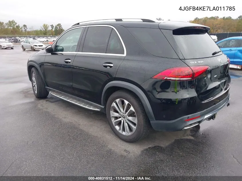 2020 Mercedes-Benz Gle 350 4Matic VIN: 4JGFB4KE7LA011785 Lot: 40831512