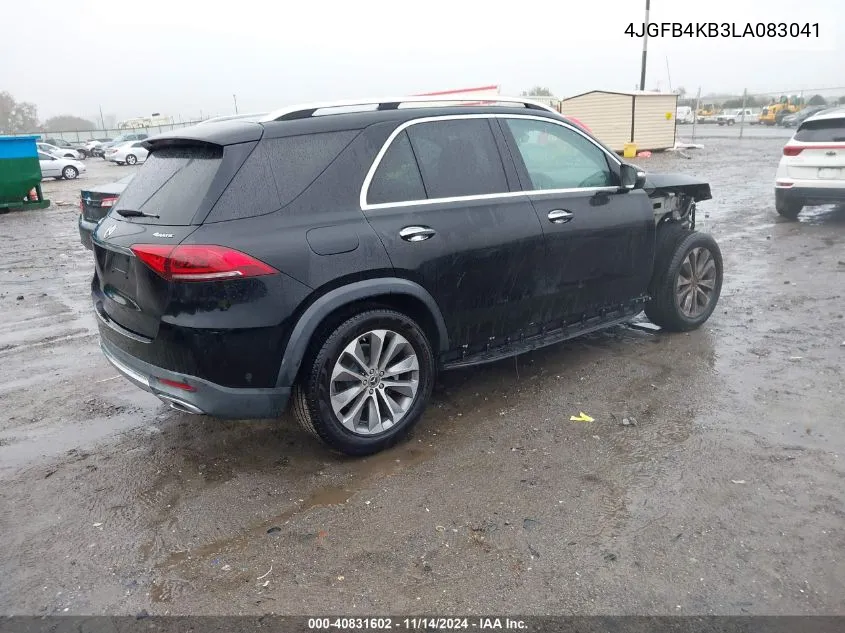 4JGFB4KB3LA083041 2020 Mercedes-Benz Gle 350 4Matic