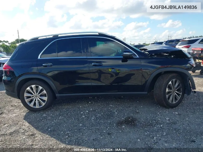 2020 Mercedes-Benz Gle 350 VIN: 4JGFB4JB9LA149836 Lot: 40853636