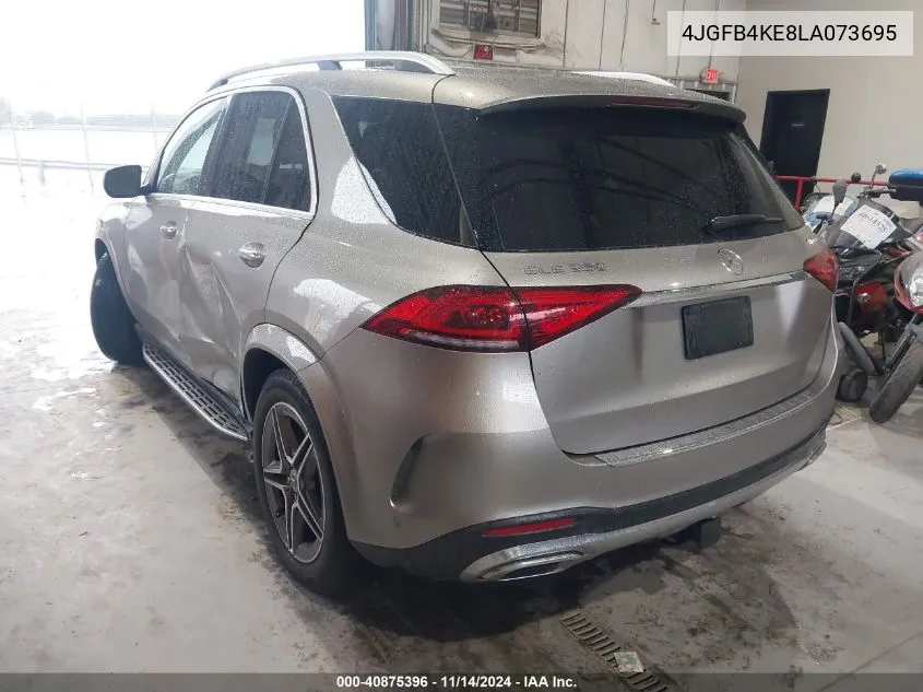 2020 Mercedes-Benz Gle 350 4Matic VIN: 4JGFB4KE8LA073695 Lot: 40875396